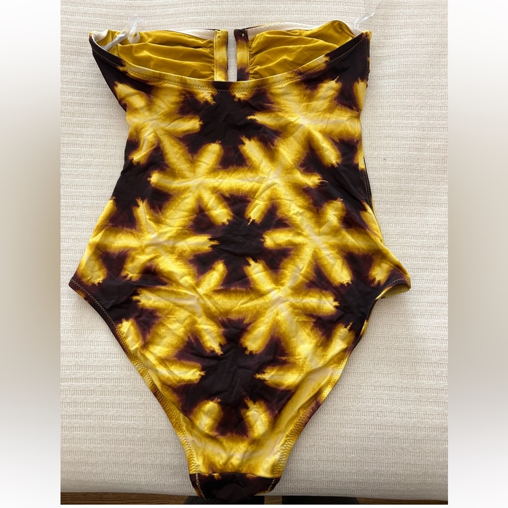 Ulla Johnson Monterey Strapless One-Piece Swimsuit - Picture 3 of 6